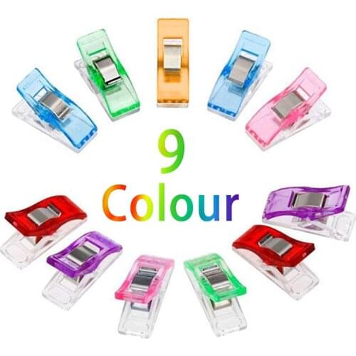 10/20pcs plastic vest clips sewing material Multicolor Patchwork Job Foot Case Clamps for curtains Sewing accessories