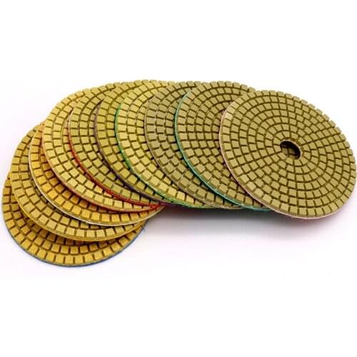 2PCS 3"4"Diamond Water Polishing Pad For Polishing Marble Quartz Stone Jade Abrasive Tool 50-3000 Grit