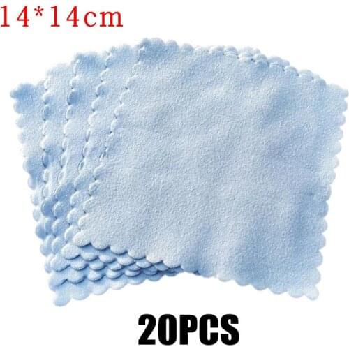 20Pcs Cleaning Cloths Glasses Nano Ceramic Cars Glass Coating Lint Free Cloth Microfiber RV Parts Car Cleaning Accessories