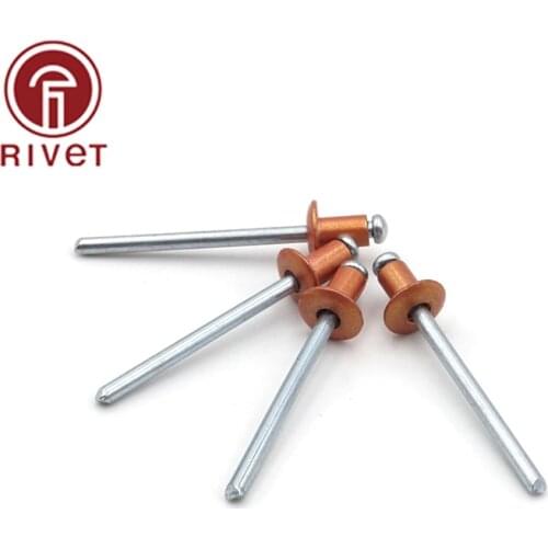 3.2*12/3.2*13/3.2*14/3.2*15/3.2*16/3.2*17/3.2*18/3.2*20 mm Golden Aluminium Steel Pulling Rivets Opening Blind Rivet Dome Head