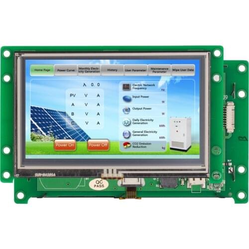 4.3 Inch Programmable Smart TFT LCD Resistive Touch Screen for Industrial Control