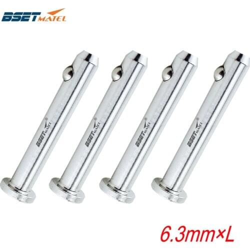 4PCS 6.3mm 316 Stainless Steel Dowel Pin Flat Head Cylindrical Pin Positioning Pins Quick Release Ball Pin Retainer Farm Lawn