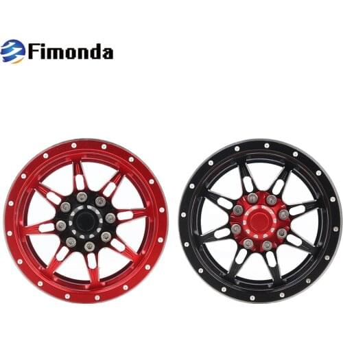 4pcs Aluminum Alloy 1.9 Wheel Rim 7-Spoke Wheels for 1/10 RC Crawler Axial SCX10 II 90046 Traxxas TRX4 D90 TF2 Tamiya CC01 MST