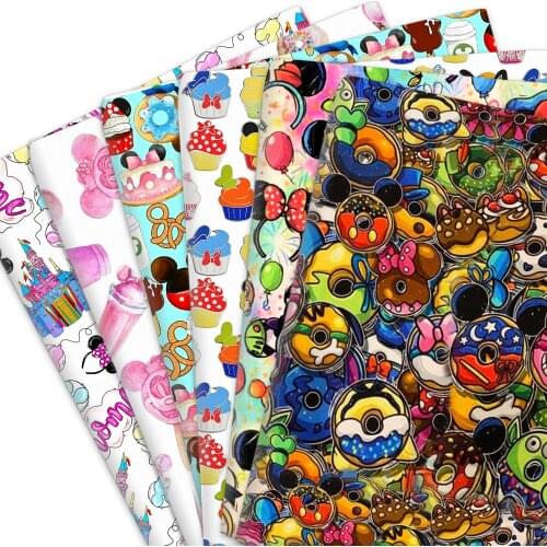 50*145cm 100% Cotton Material Fabric Cartoon Polyester Cotton Patchwork Sewing Quilting Fabrics Needlework DIY Cloth Sewing
