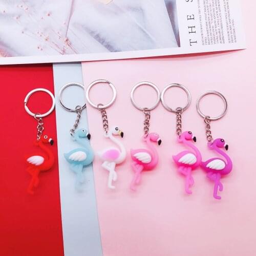 6pcs Flamingo Party Decor Wedding Decoration KeyChain Baby Shower Birthday Party Decoration Kids Event Party Supplies