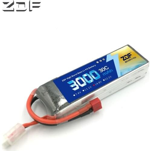 ZDF Lipo Battery 4S 14.8V 3000mAh 30C For RC Drone Aircraft Quadcopter Helicopter Airplane Car Remote Control Toys
