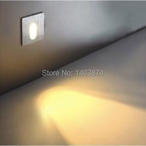 Free shipping modern design 3W Warm White / cold white LED recessed wall light stair porch Lamp AC90-260V