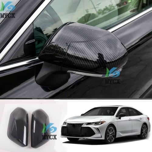 For Toyota Avalon 2019 2020 Car Accessories abs carbon fiber rearview mirror cover reversing mirror cover