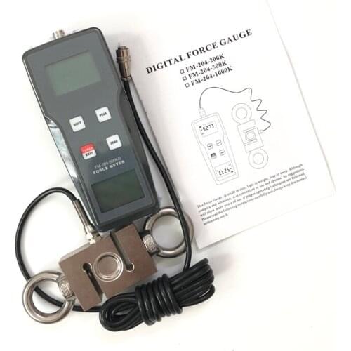 FM-204-500K Digital Force Gauge Force Range 500 kgf Units 3 Measurement N, kg, lb.Push Pull Force Gauge