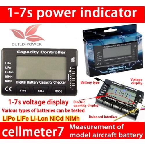 Cellmeter 7 / 1-7s digital electric quantity display / battery function test meter voltage display aircraft model battery test