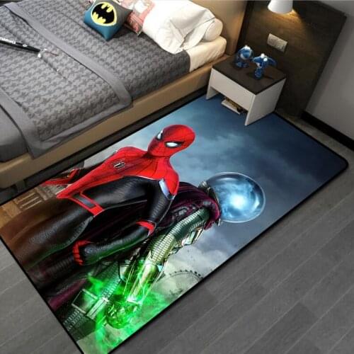 80x160cm Baby Play Mat Rugs for Boys Bedroom Spiderman Carpet Floor Bedroom Doormat Non-slip Kitchen Mat
