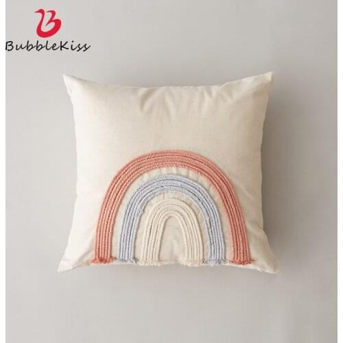 Bubble Kiss Cotton Pillow Cover Decorative Abstract Pattern Home Sofa Throw Pillow Case Tufted Design Bedding Cushion Pillowcase