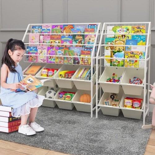 Childrens Bookshelf, Baby Picture Book, Toy Storage Rack, One Floor Toy Rack, Household Kindergarten Bookshelf