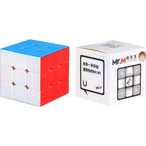 Promo Sengso Mr.M 3x3x3 Magnetic Magic Cube Stickerless Puzzle Professional Shengshou Magnets 3x3 Speed Cubo Mgaico Toys for Kid