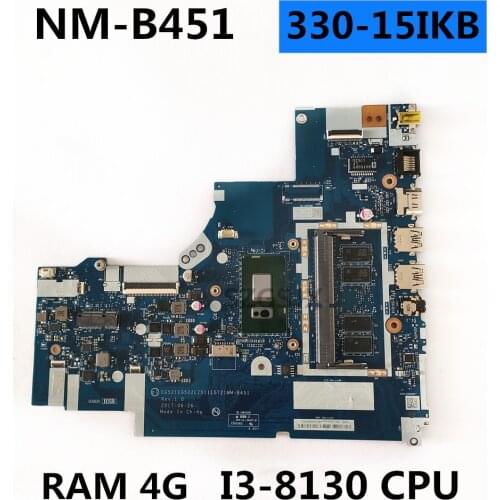 For the nm-B451 motherboard of Lenovo IdeaPad 330-15IKB notebook computer, equipped with i3-8130U 4GB RAM 100% tested work