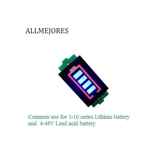 Lithium Battery Capacity Indicator Module Commen for Lithium and Lead acid battery 4 stage display easy for read data