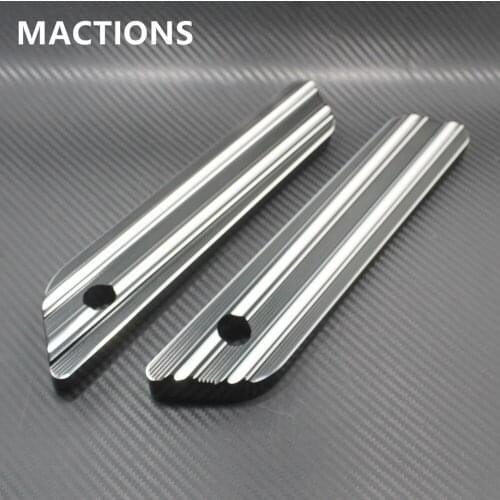 Motorcycle Parts Black CNC Billet Aluminum Saddlebag Latch Cover For Harley FLT Touring Models 2014-2015 2016