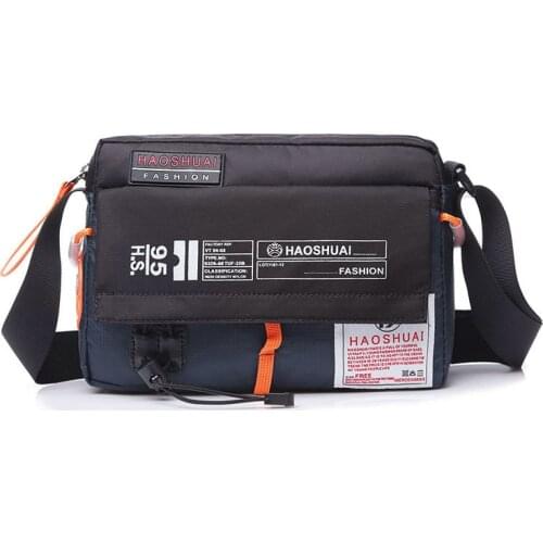 Men Bag Single Shoulder Bag Male Waterproof Anti-scratches Nylon Satchel Over the Messenger Crossbody Bags Handbag Mini Briefcas