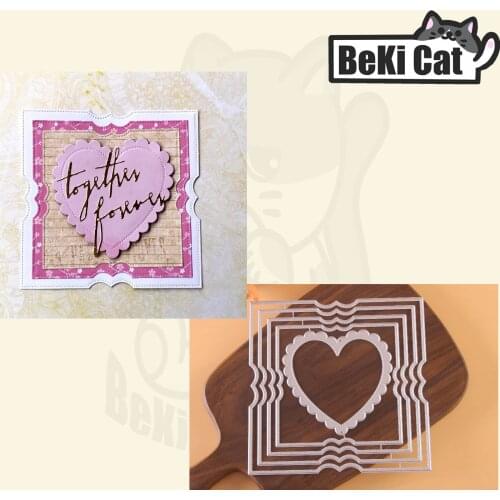 Card base set love Metal Cutting Dies Stencils for DIY Scrapbooking photo album Decorative DIY Paper Cards
