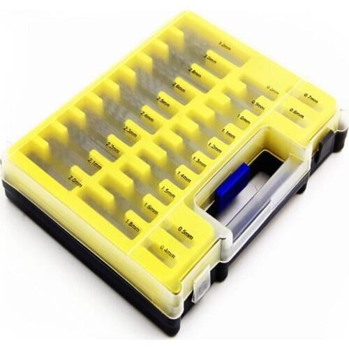 150PCS/SET HSS Micro Twist Drill Bits 0.4-3.2mm Drill Bit Set with Plastic Box Micro Hole Opener Set Twist Drilling Tool