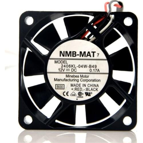 2406KL-04W-B49 new 60 * 15MMDC12V0.17A silent shaft cooling fan fan