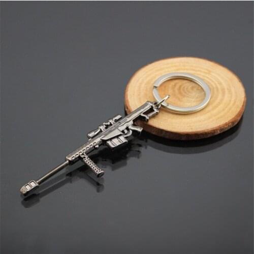 Promotional gifts opening game around the gift of Bartley sniper rifle key chain pendant
