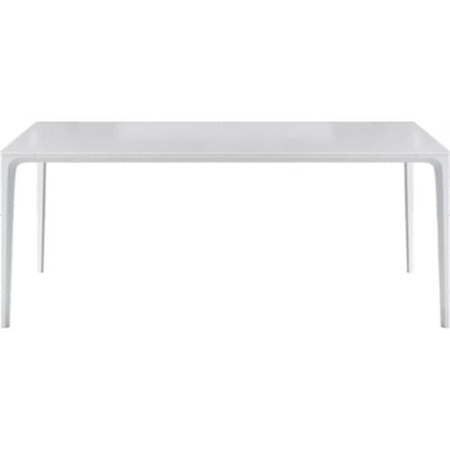 Slate Table Villas home small household simple modern minimalist aluminum alloy rectangular dining table combination