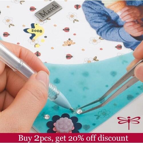 Tombow Glue Pen AquaPit Acid Free Clear Liquid Glue for Rhinestones Paper Scrapbooking Super Glue Safe Japanese Stationery