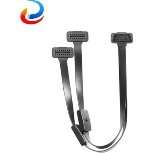 Extension cable 2 in 1 with switch obd obd2 Full 16 pin ELM327 V1.5 Double PCB Bluetooth Scanner ELM 327 Car Diagnostic