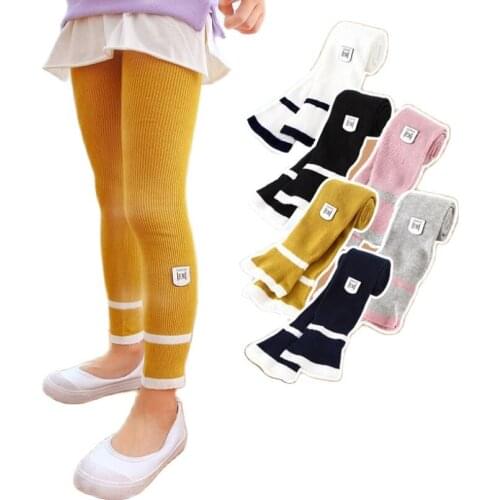 Spring girls leggings 1-7Y little girls pants skinny ankle-length children cute trousers kids outwear toddler leggings baby girl
