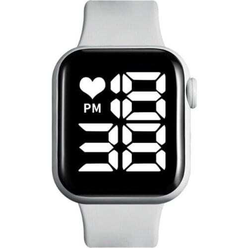 5 Atm Water Resistant Unisex Touch Led Digital Silicone Cord Wrist watch