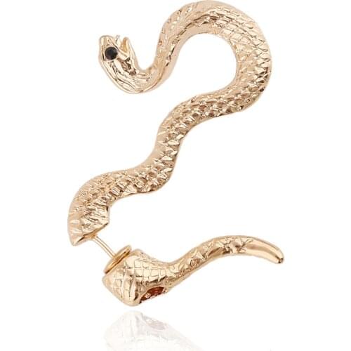 1PC European Punk Snake Earrings for Women Womens Jewelry Vintage Night Club Animal Stud Earing Girl Party Gift E221