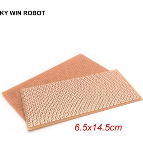 1pcs DIY 6.5x14.5 6.5*14.5CM Prototype Paper PCB Universal Experiment Matrix Circuit Board Single Row Continuous Hole 65x145mm