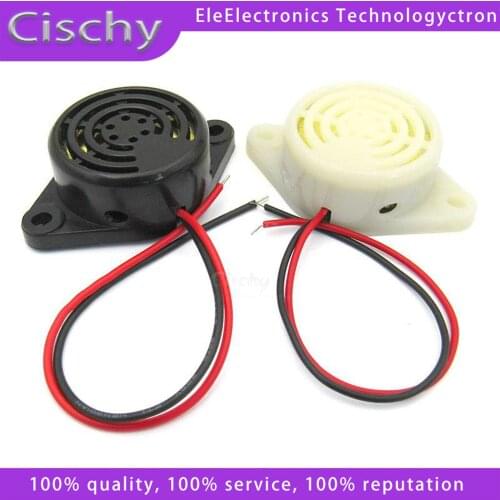 1PCS SFM-27 DC 3-24V 90DB black white Beep Alarm Electronic Buzzer Sounder Continuous sound