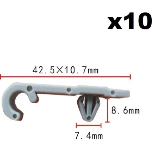 10x For Honda Water-jet pipe clip / Nylon Retainer Clip / Water jet pipe clip