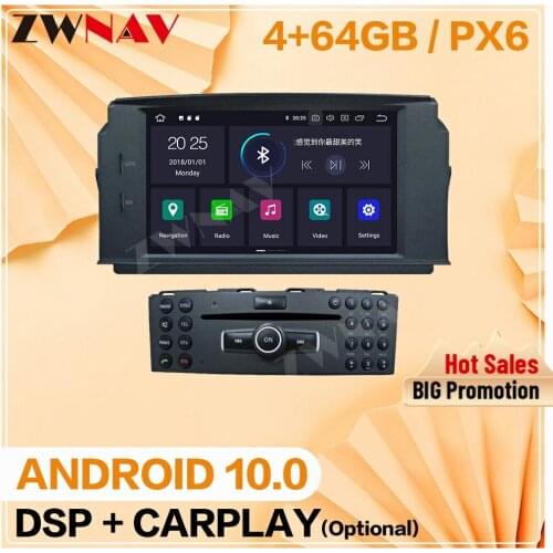 2 din For MERCEDES BENZ C Class C180/C200/C230 W204 Android 10 player video audio Radio GPS IPS navigation head unit auto stereo