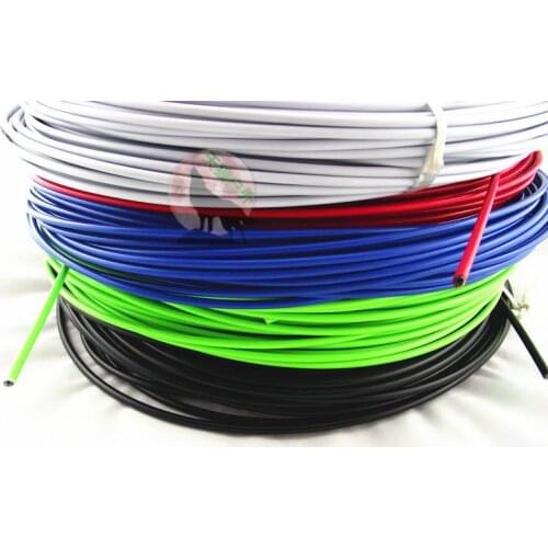 2021 Road Bike/MTB bicycles brake cable line/gear shift bike brake cable sets,black/white/green/blue/yellow/orange/red 1 M
