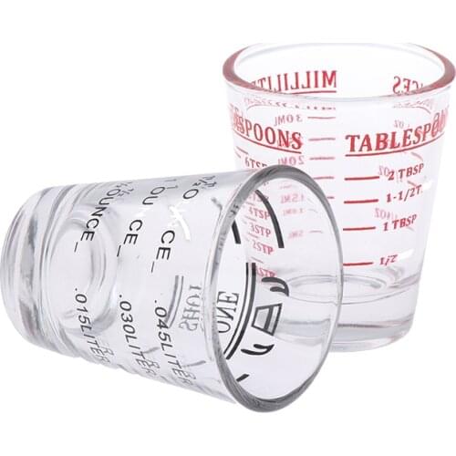 30ml Glass Measuring Cup Kitchen Drinkware Accessories Breakfast Milk Coffee Cup Professional Modulating Tool