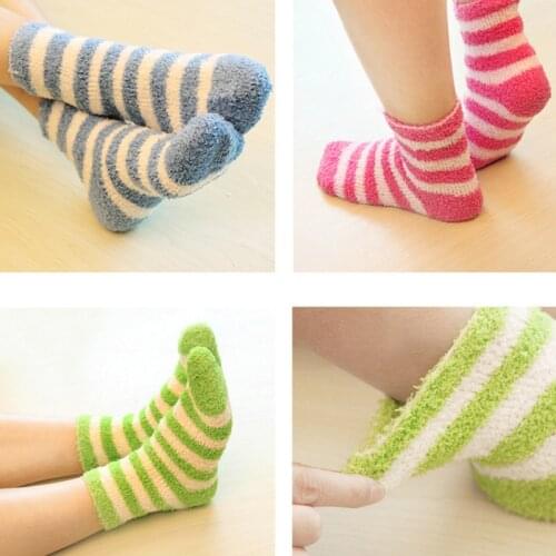 8Pairs/Lot Winter To Keep Warm Coral Fleece Fashion Colors Baby Socks Boy /girls Socks 1-3 Years