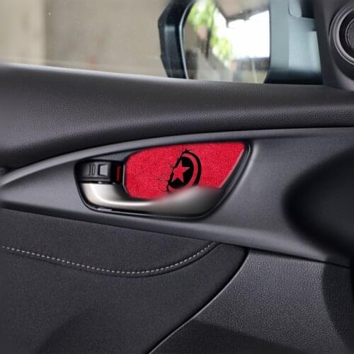 Car Accessories For Honda Civic 2018 2019 2020 Interior door handle trim Sports