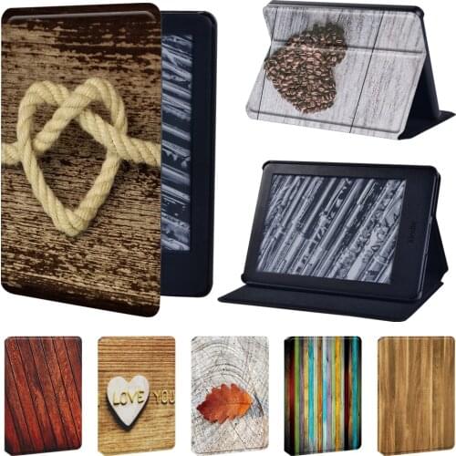 Tablet Case for Kindle Paperwhite 1/2/3/4/Kindle 10th Gen 2019/Kindle 8th Gen 2016 Wood Grain Print Pattern Tablet Cover