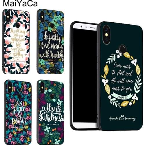 Bible Philippians Jesus Christian Verse Case For Xiaomi Redmi Note 10 Pro 7 8 Pro 8T 9S Note 9 Pro Cover For Redmi 9 9T 9C 9A 8A