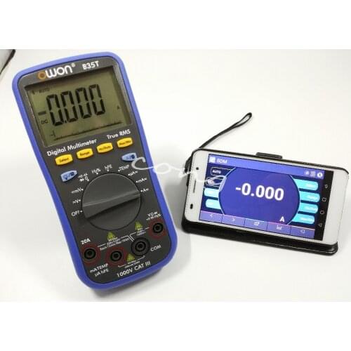 Owon B35T Digital Multimeter with Temperature Meter, Bluetooth Interface with TrueRMS Support Android 4.3 or above & IOS