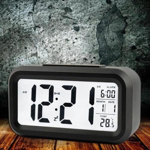 Digital Desktop Clocks 1PC Smart Living Room Decoration Calendar Temperature LED Table Clocks Digital Backlight Clock