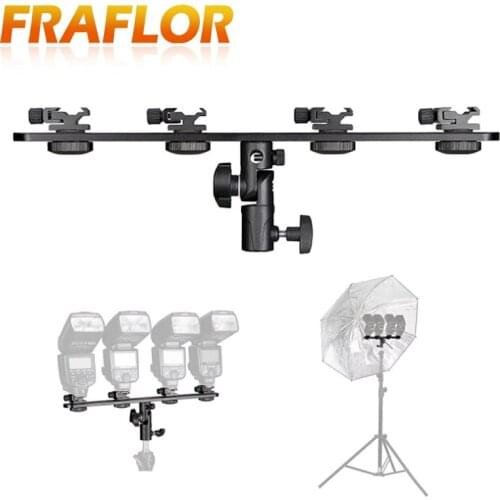 4 Camera Lights Bracket Flash Bracket Fixed Reflector Holder Umbrella Bracket Top Flash Bracket Device CD50 DSLR Video Camcorder