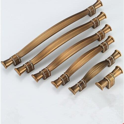 European style handle door handle wardrobe drawer cabinet door handle modern minimalist crystal diamond