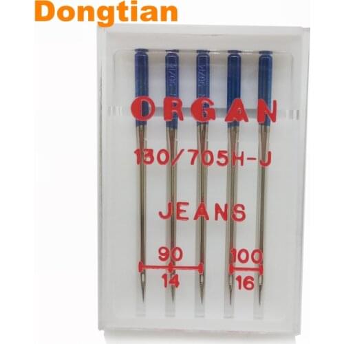 Top Quality Organ Needles Jeans Domestic Sewing Machine Needles For Jeans Artificial Leather Thick Fabirc Size 90 100 110