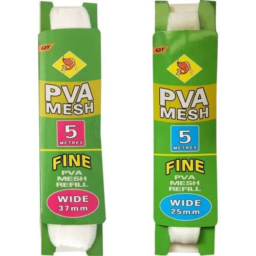 PVA Narrow ing Soluble Network Refill Stocking Bait Bag Protect Net Water Soluble Bags Fishing Bait Bag Tool