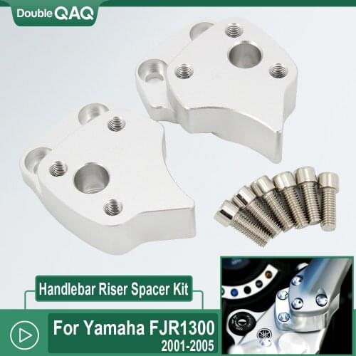 For Yamaha FJR1300 FJR 1300 2001 2002 2003 2004 2005 Motorcycle CNC Handlebar Risers Spacer Kit Handle Bar Riser Mount Clamps