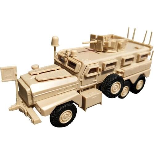 1/72 Simulation 6X6 Militarial Truck Model 3D Puzzle Building Toy Collectible Collection model New